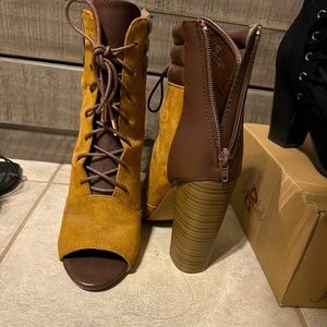 Brown booties